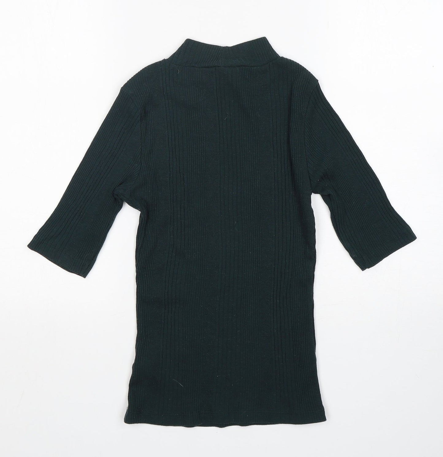 New Look Girls Green  Polyester Basic T-Shirt Size 8 Years Round Neck