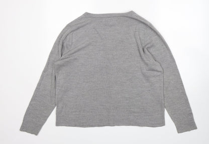 Womens UK Size 20 Papaya Grey Pullover Jumper