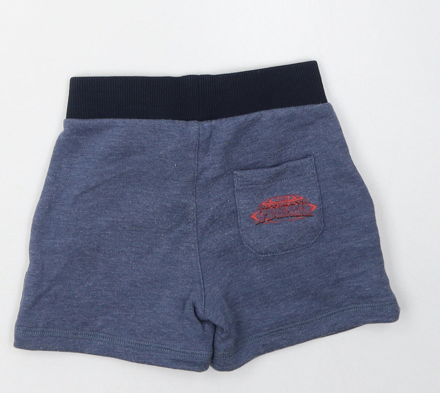 George Boys Blue  Coir Sweat Shorts Size 2 Years  Regular Tie - Super-Man
