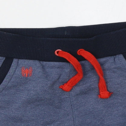 George Boys Blue  Coir Sweat Shorts Size 2 Years  Regular Tie - Super-Man