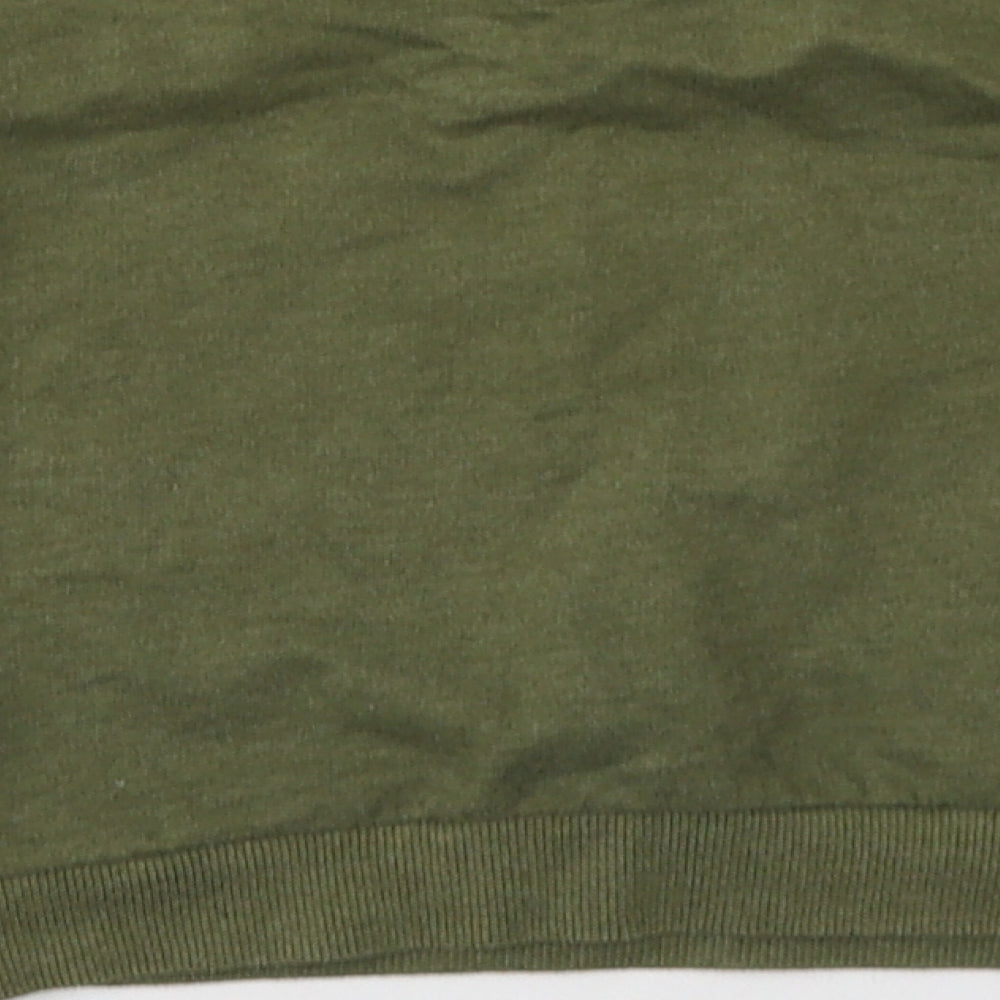 pep&co Girls Green Floral Cotton Pullover Sweatshirt Size 7-8 Years  Pullover - inspired