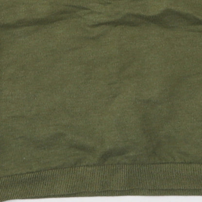 pep&co Girls Green Floral Cotton Pullover Sweatshirt Size 7-8 Years  Pullover - inspired