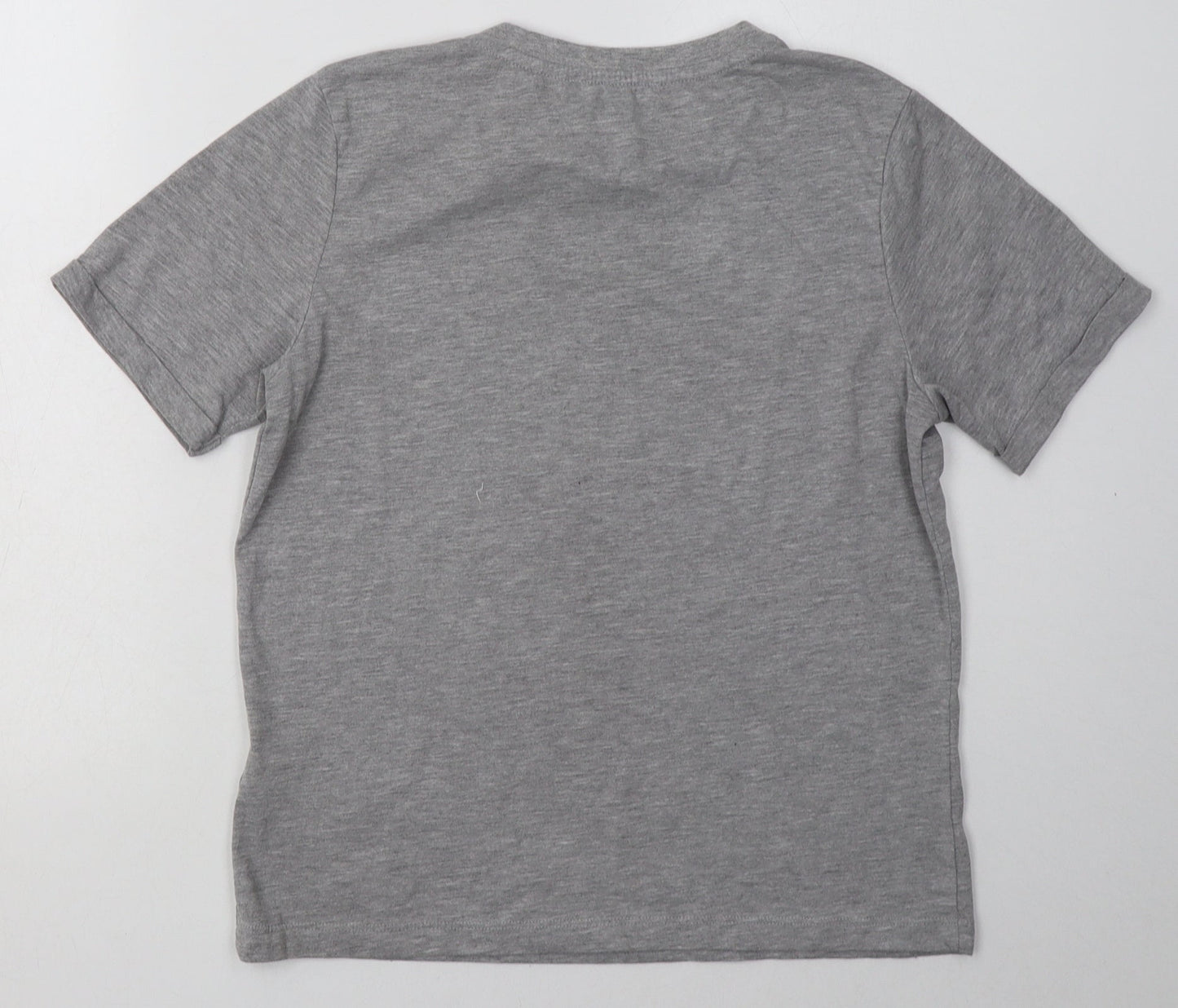 Primark Womens Grey  Cotton Basic T-Shirt Size 10 Crew Neck - promises