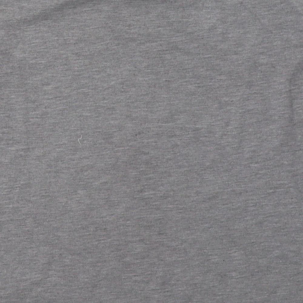 Primark Womens Grey  Cotton Basic T-Shirt Size 10 Crew Neck - promises