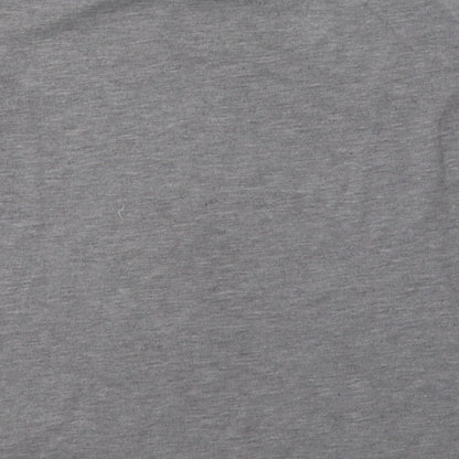Primark Womens Grey  Cotton Basic T-Shirt Size 10 Crew Neck - promises