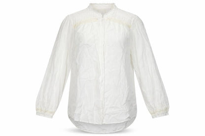 Womens UK Size 12 River Island White Basic Button-Up