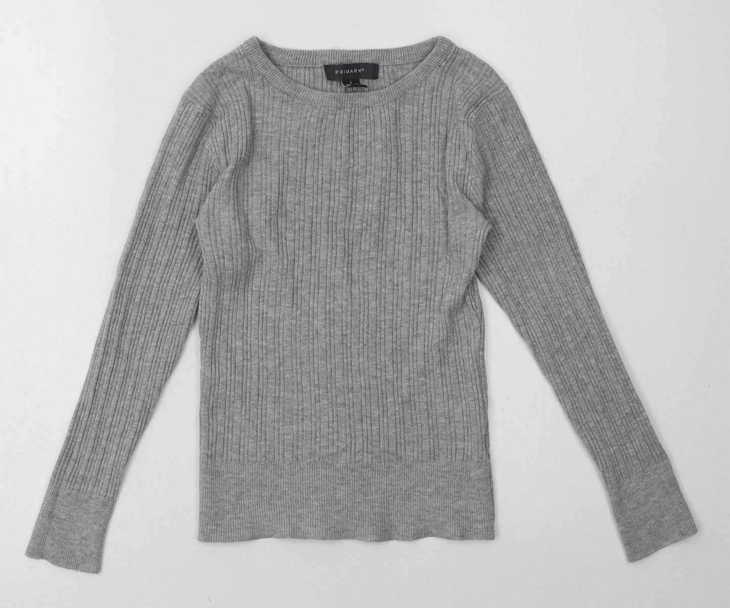 Primark Womens Grey  Polyester Pullover Sweatshirt Size S  Pullover