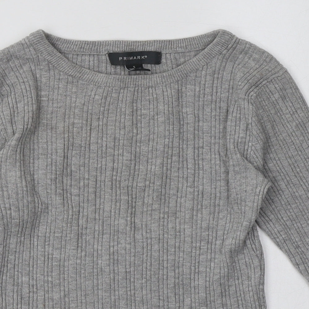 Primark Womens Grey  Polyester Pullover Sweatshirt Size S  Pullover