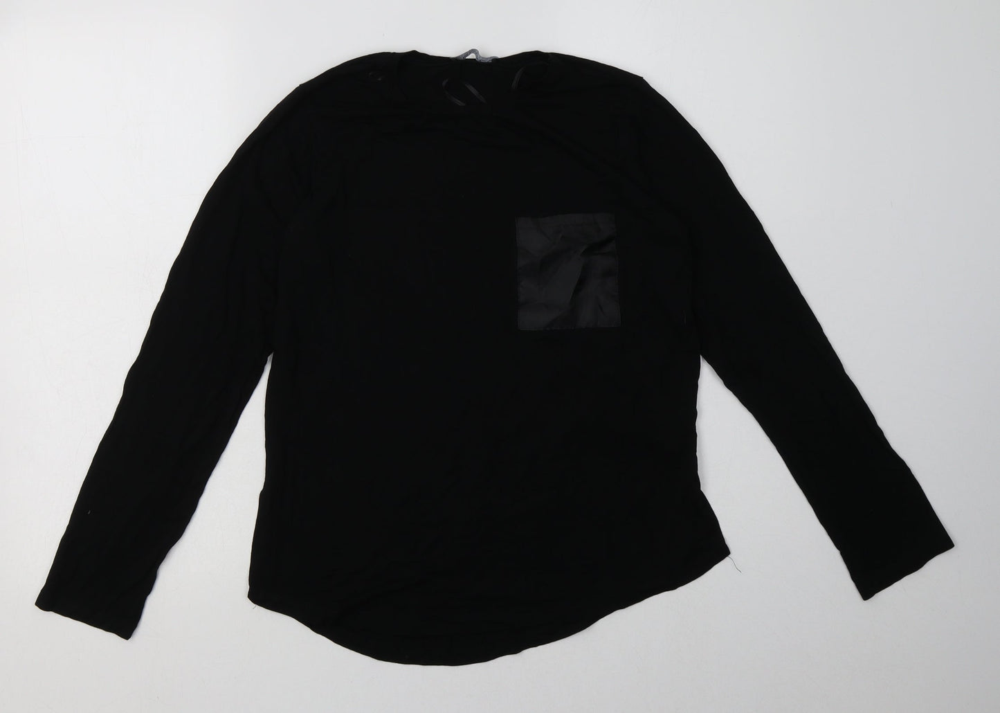 Select Womens Black  Viscose Pullover Sweatshirt Size S  Pullover