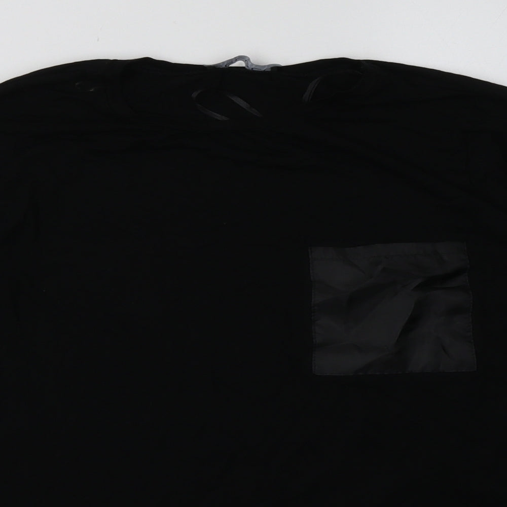 Select Womens Black  Viscose Pullover Sweatshirt Size S  Pullover
