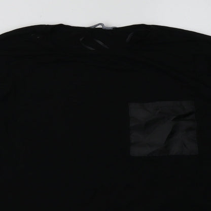 Select Womens Black  Viscose Pullover Sweatshirt Size S  Pullover