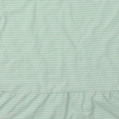TOM TAILOR Womens Green Striped Polyester Pullover Sweatshirt Size S  Pullover