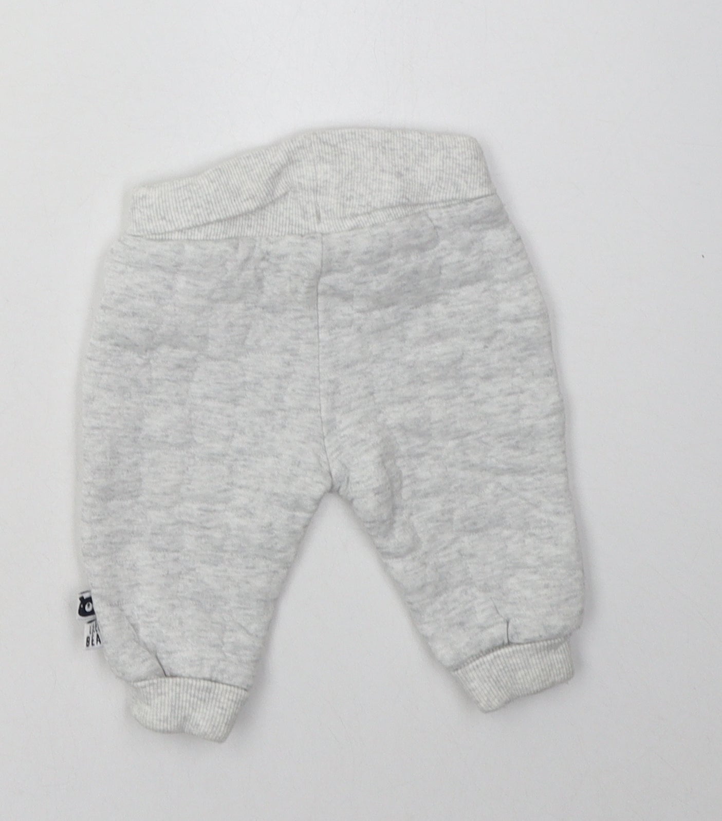 F&F Boys Grey  Cotton Jogger Trousers Size 3-6 Months