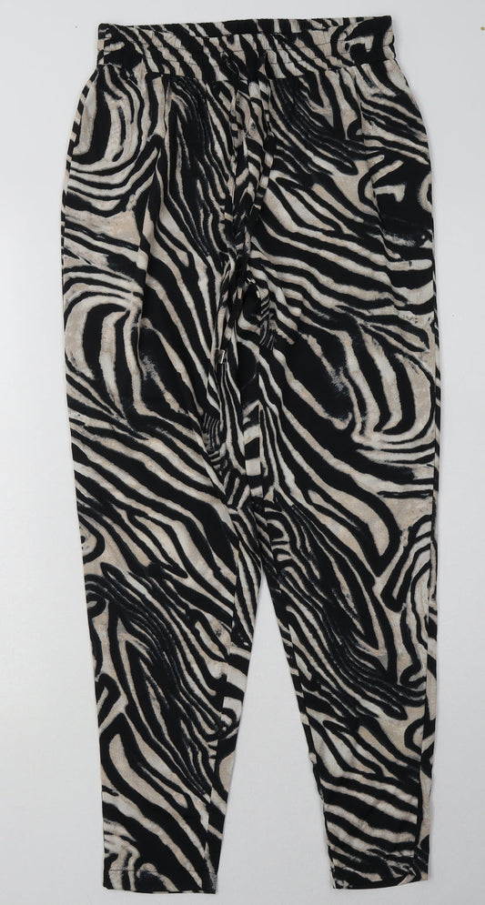 Womens UK Size 8 Preworn Regular Fit  Beige Trousers