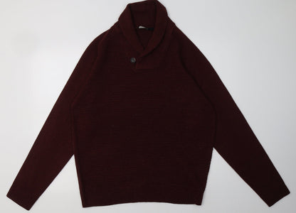 George Mens Red  Acrylic  Sweatshirt Size L