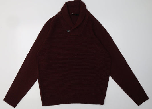 George Mens Red  Acrylic  Sweatshirt Size L