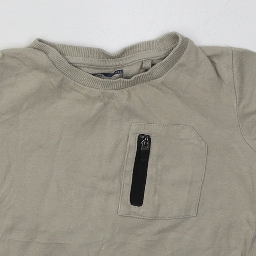 NEXT Boys Green  Cotton Basic T-Shirt Size 12-18 Months Crew Neck Pullover