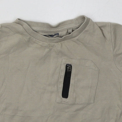 NEXT Boys Green  Cotton Basic T-Shirt Size 12-18 Months Crew Neck Pullover