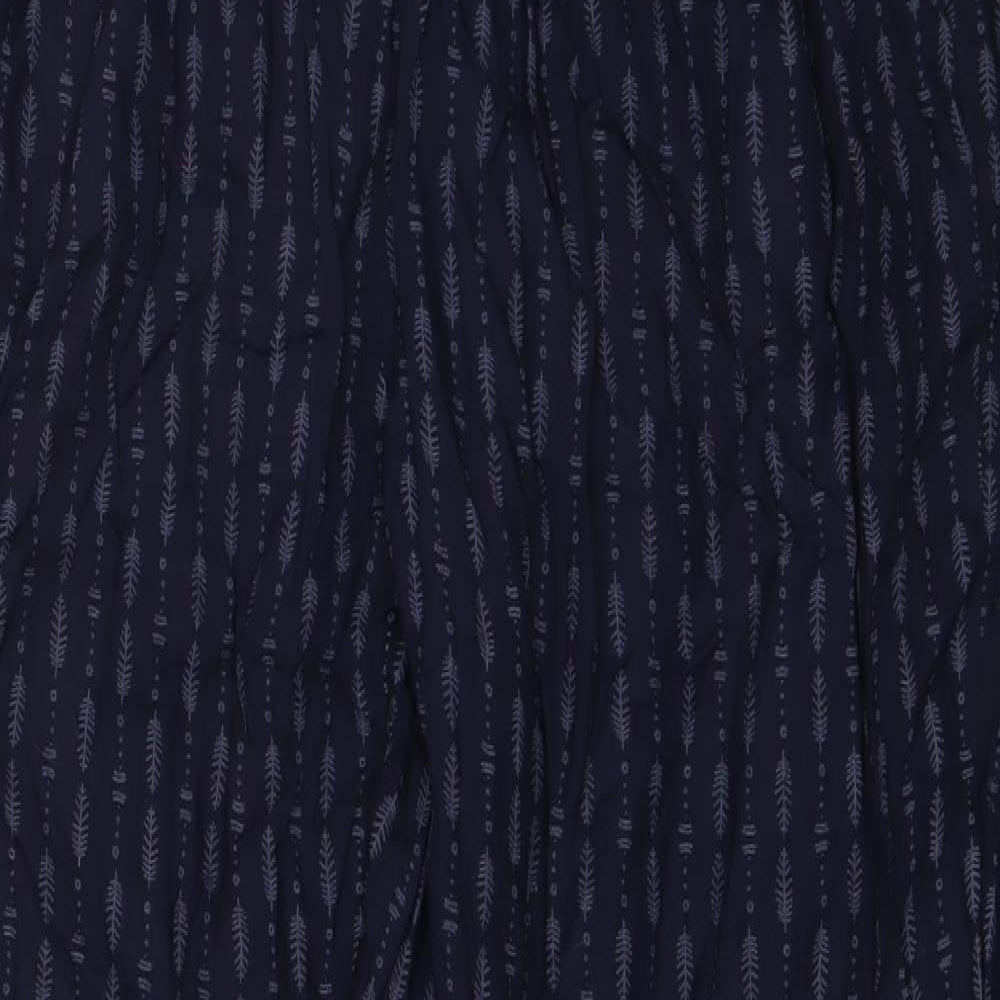 viz.a.viz Womens Blue Geometric Viscose Trousers  Size S L27 in Regular
