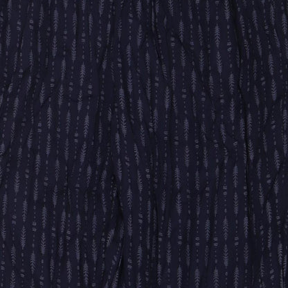 viz.a.viz Womens Blue Geometric Viscose Trousers  Size S L27 in Regular