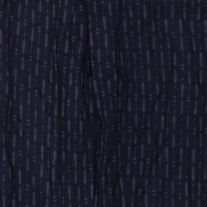 viz.a.viz Womens Blue Geometric Viscose Trousers  Size S L27 in Regular