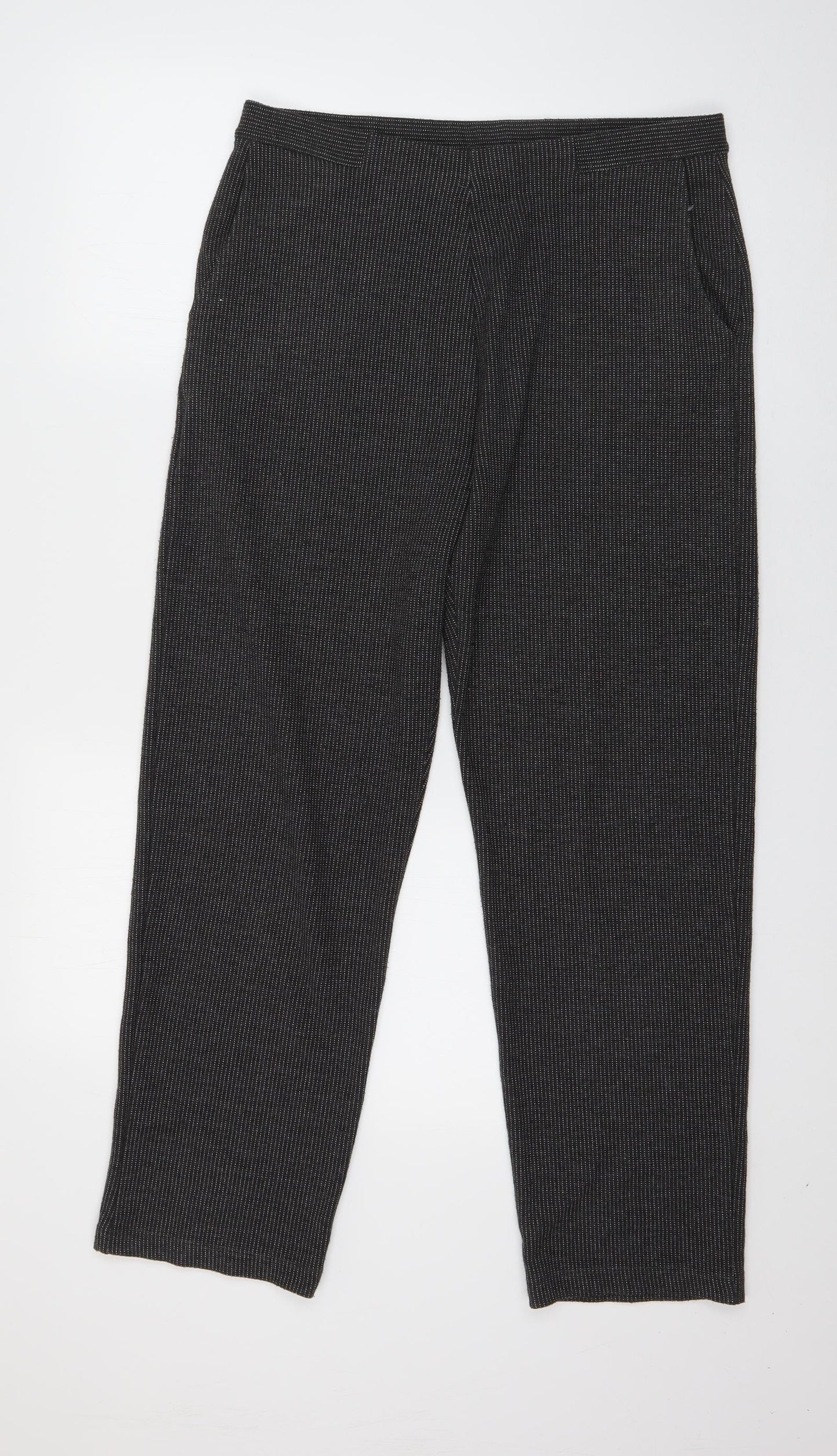 Womens UK Size 12 Marks and Spencer Regular Fit  Grey Trousers