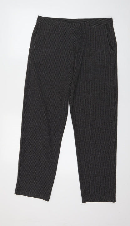 Womens UK Size 12 Marks and Spencer Regular Fit  Grey Trousers