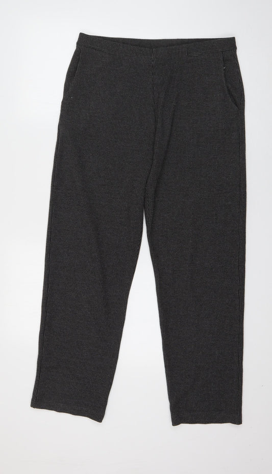 Womens UK Size 12 Marks and Spencer Regular Fit  Grey Trousers