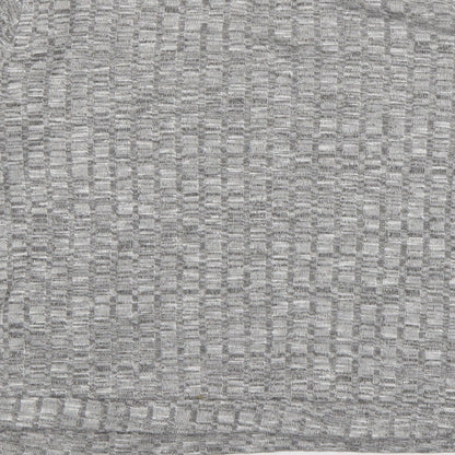 Boohoo Womens Grey  Polyester Pullover Sweatshirt Size 16  Pullover