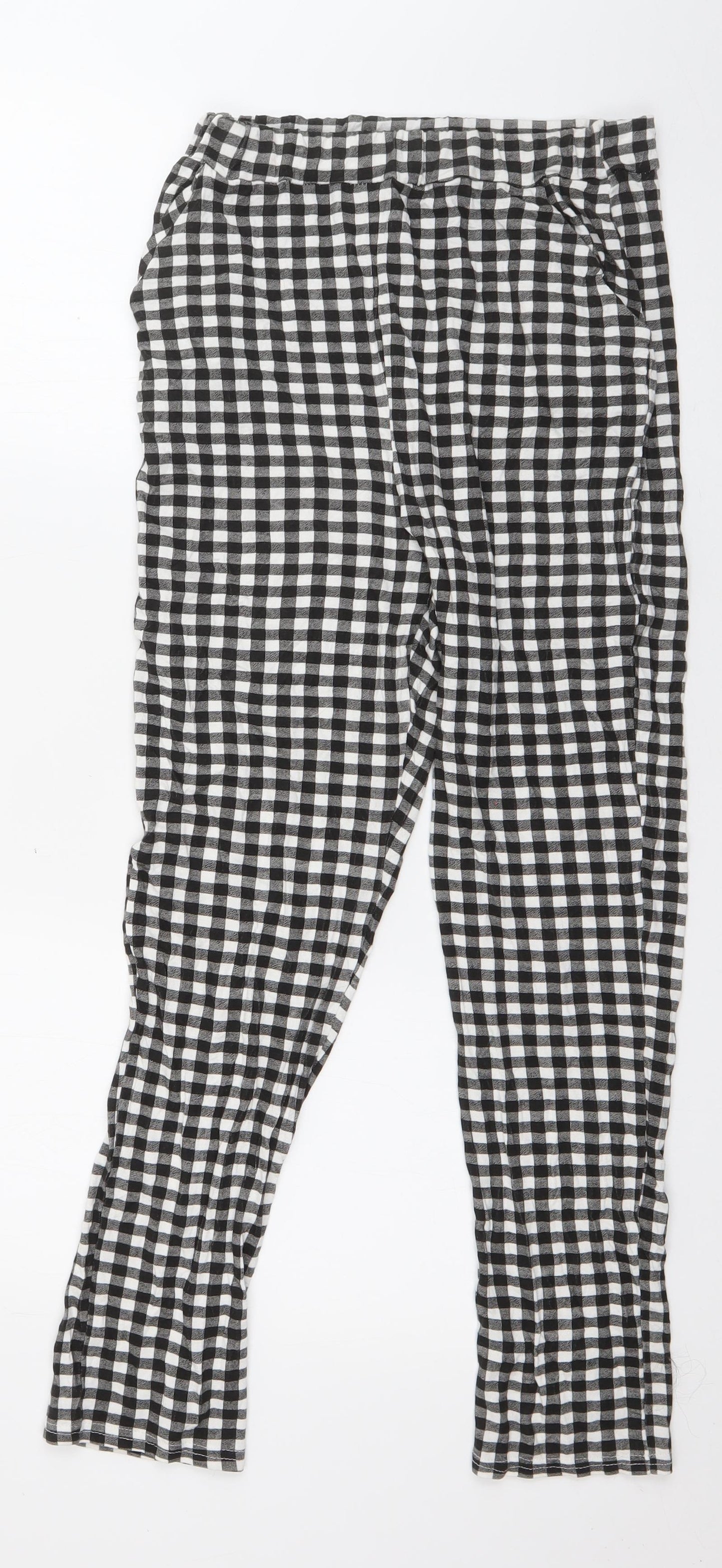Womens UK Size 12 PRETTYLITTLETHING Regular Fit  Black Trousers