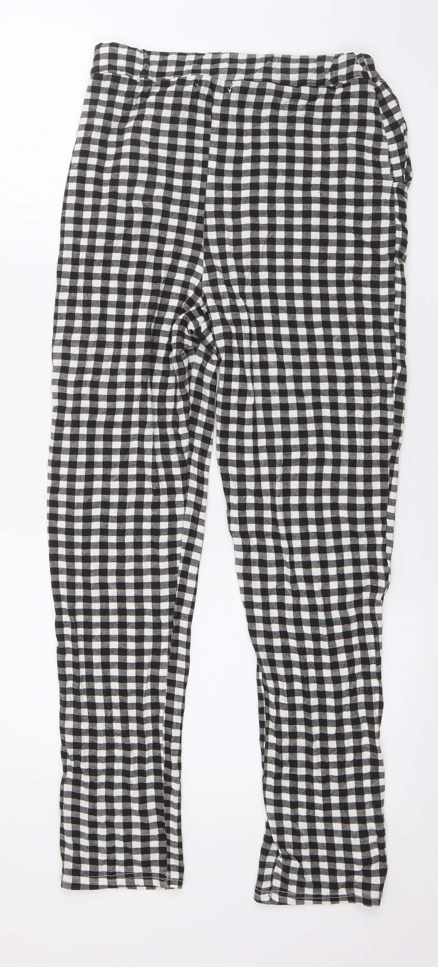 Womens UK Size 12 PRETTYLITTLETHING Regular Fit  Black Trousers