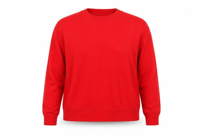 Oasis Womens Red Round Neck  Viscose Pullover Jumper Size M