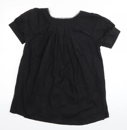 Womens UK Size 10 Miss Posh Black Basic Blouse
