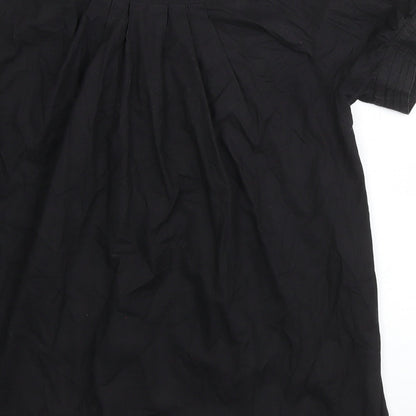 Womens UK Size 10 Miss Posh Black Basic Blouse