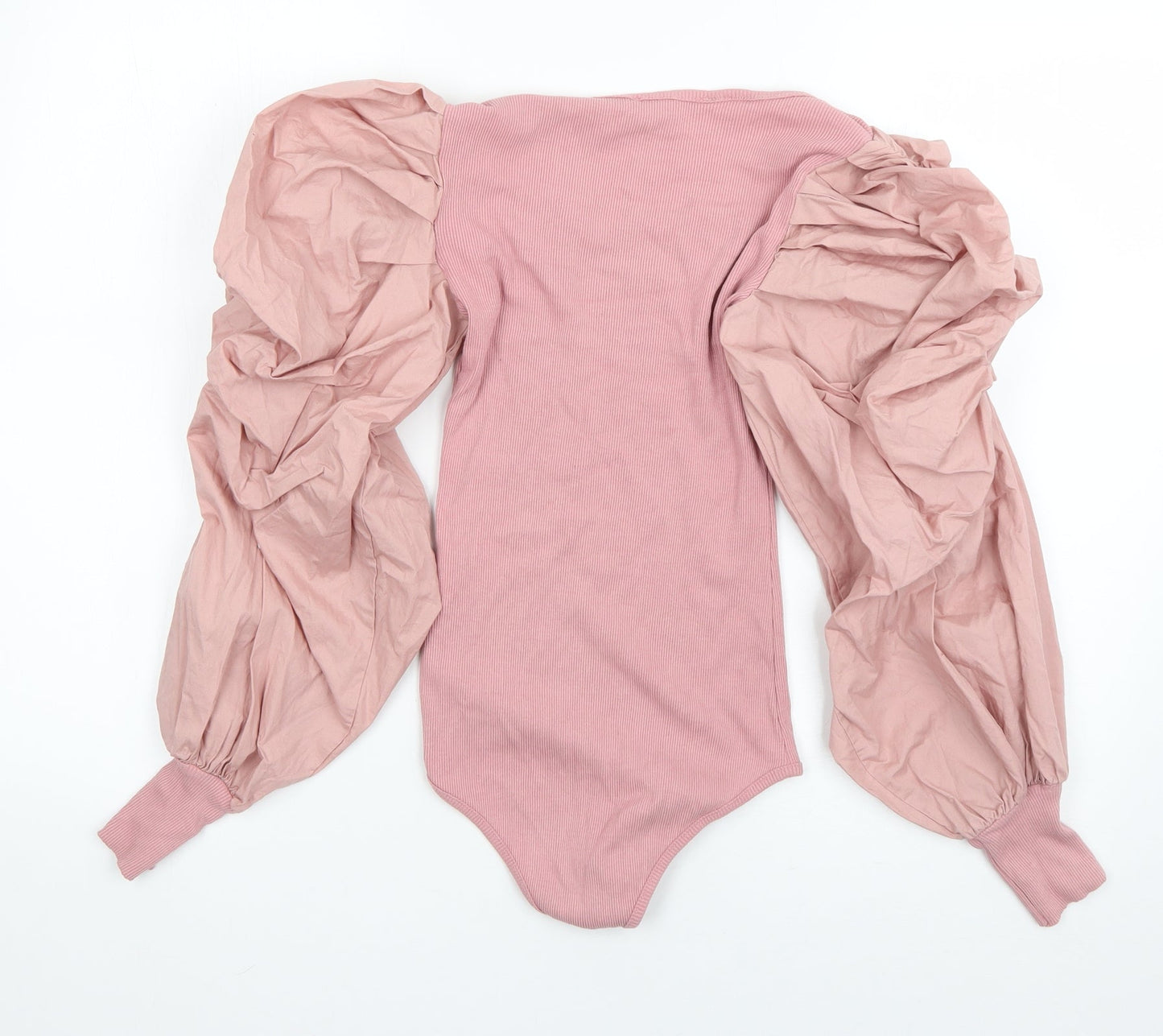 Miss Pap Womens Pink  Cotton Bodysuit One-Piece Size 6  Pullover