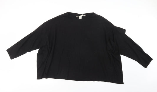 Womens UK Size XL H&M Black Pullover Jumper