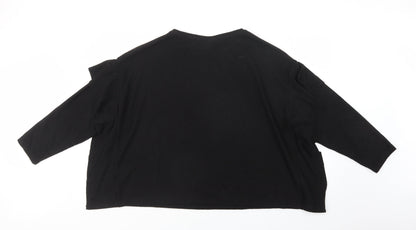 Womens UK Size XL H&M Black Pullover Jumper