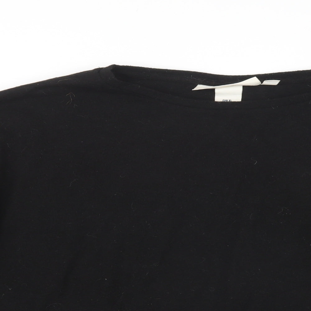 Womens UK Size XL H&M Black Pullover Jumper