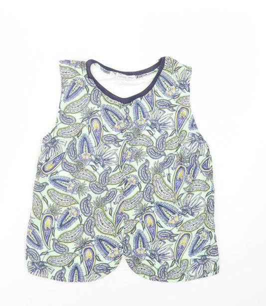 Womens UK Size M Zara Green Basic Blouse