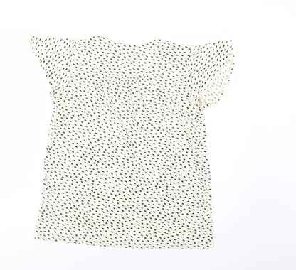 Womens UK Size S H&M Ivory Basic Blouse