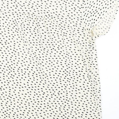 Womens UK Size S H&M Ivory Basic Blouse
