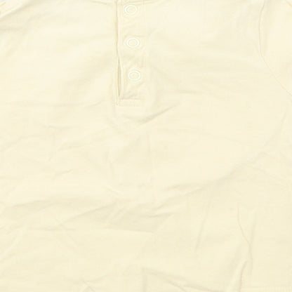 TU Baby Yellow  Cotton Basic Blouse Size 9-12 Months Collared Snap