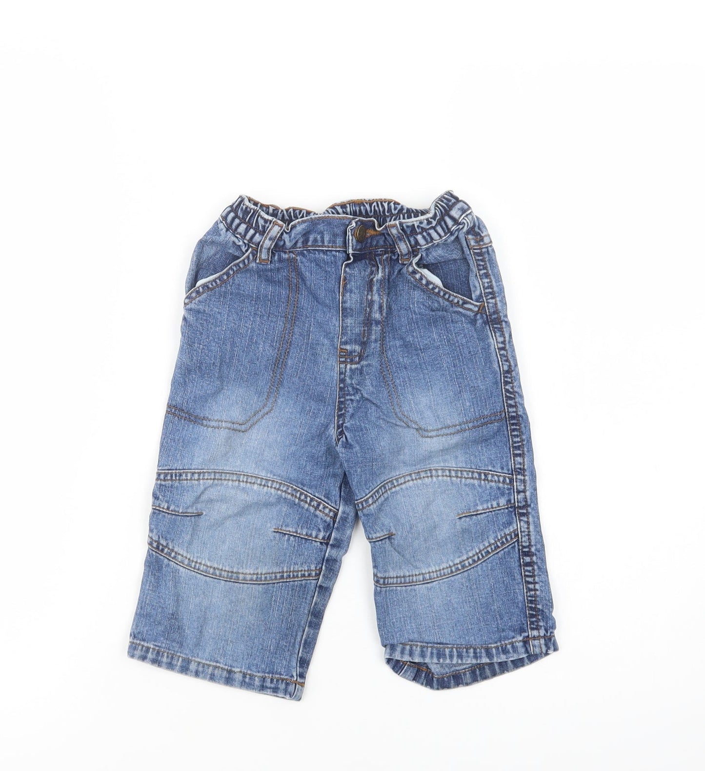 Cherokee Baby Blue  Cotton Jogger Jeans Size 9-12 Months  Button