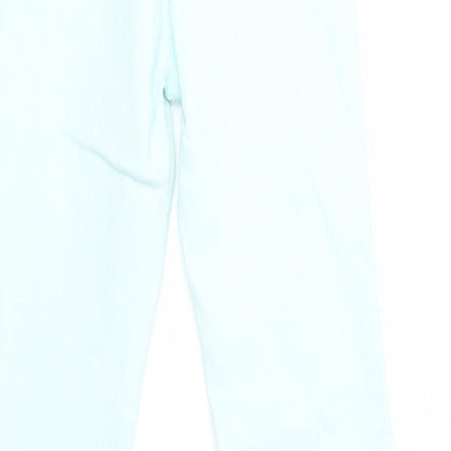 Candy Couture Girls Green  Cotton Skinny Jeans Size 13 Years  Regular Button