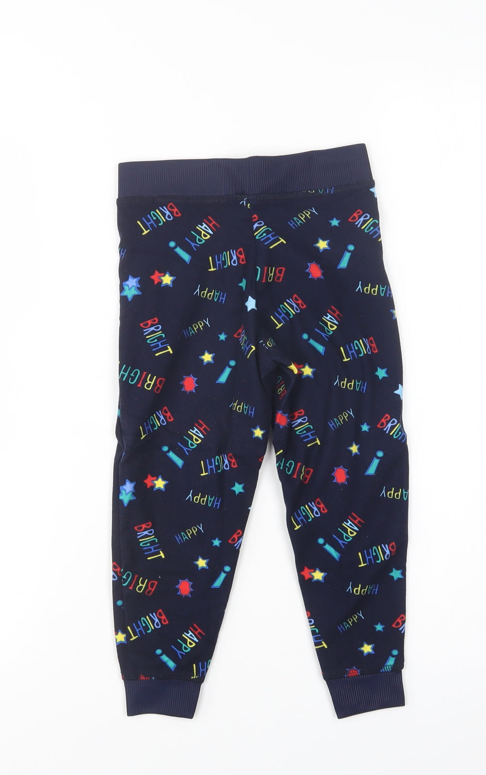 Lily & Dan Girls Blue Geometric Polyester  Pyjama Pants Size 3-4 Years   - Star Print