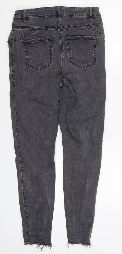 Womens UK Size 12 Papaya Regular Fit Skinny Grey Jeans