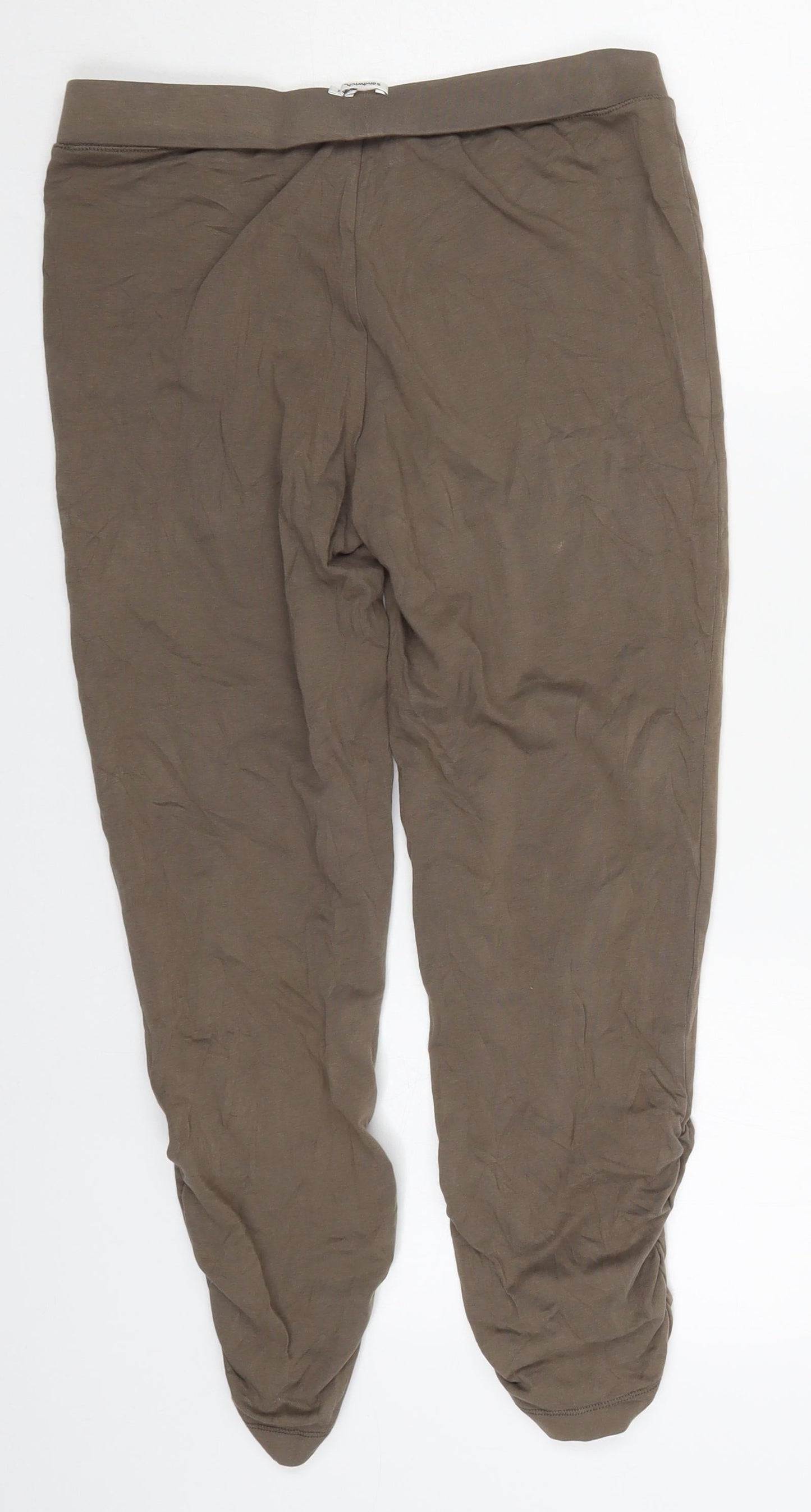 Sandwich Womens Brown  Cotton Cropped Leggings Size M L24 in