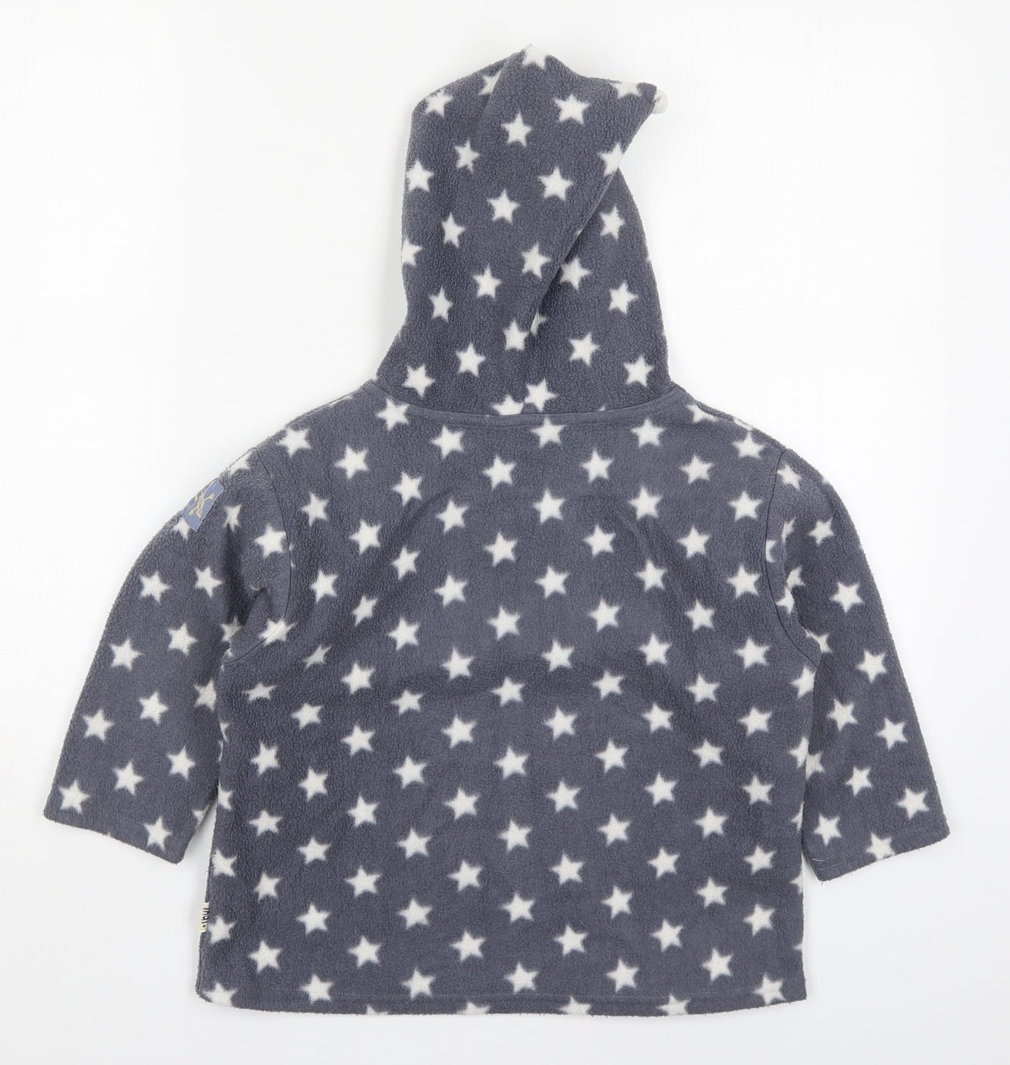 India Cymru Girls Grey Geometric Polyester Top Pyjama Top Size 5-6 Years  Pullover - Stars