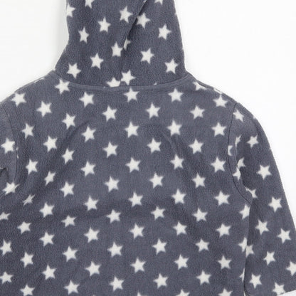 India Cymru Girls Grey Geometric Polyester Top Pyjama Top Size 5-6 Years  Pullover - Stars