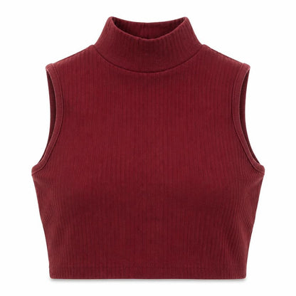Womens UK Size 4 Missguided Red Cropped Tank